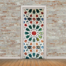 Load image into Gallery viewer, Scenery Wood Grain Door Sticker Vinyl Adhesive Waterproof Removable Wallpaper Poster Room Decoration Mural Decals adesivo porta