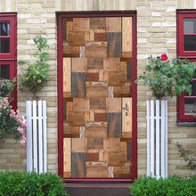 Load image into Gallery viewer, Scenery Wood Grain Door Sticker Vinyl Adhesive Waterproof Removable Wallpaper Poster Room Decoration Mural Decals adesivo porta