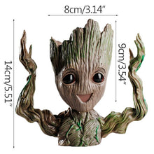 Load image into Gallery viewer, Home Decor Accessories Baby Groot Pen Holder Plants Flower Pot Cute Tree Figurines Miniature Model Desktop Decoration Ornaments
