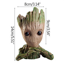 Load image into Gallery viewer, Home Decor Accessories Baby Groot Pen Holder Plants Flower Pot Cute Tree Figurines Miniature Model Desktop Decoration Ornaments
