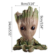 Load image into Gallery viewer, Home Decor Accessories Baby Groot Pen Holder Plants Flower Pot Cute Tree Figurines Miniature Model Desktop Decoration Ornaments
