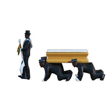 Load image into Gallery viewer, 1:64 High Simulation Plastic Ghana Funeral Coffin Dancing Pallbearer Team Model Exquisite Workmanship Action Figure Car Decor

