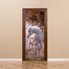Load image into Gallery viewer, Scenery Wood Grain Door Sticker Vinyl Adhesive Waterproof Removable Wallpaper Poster Room Decoration Mural Decals adesivo porta
