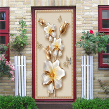 Load image into Gallery viewer, Scenery Wood Grain Door Sticker Vinyl Adhesive Waterproof Removable Wallpaper Poster Room Decoration Mural Decals adesivo porta
