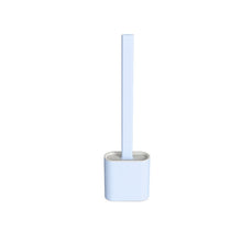Load image into Gallery viewer, Silicone Wc Toilet Brush Flat Head Flexible Soft Bristles Brush With Quick Drying Holder set for Bathroom Accessory Tools
