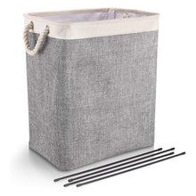 Load image into Gallery viewer, Laundry Baskets with Handles Collapsible Linen Hampers with Detachable Brackets Well-Holding Foldable Laundry Hamper
